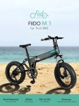 FIIDO M1 Folding Electric Mountain Bike 20″ Wheels 4 Inch Fat Tires 250W – Black